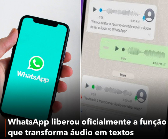 WhatsApp libera oficialmente função que converte áudios em texto, por meio de um BOT